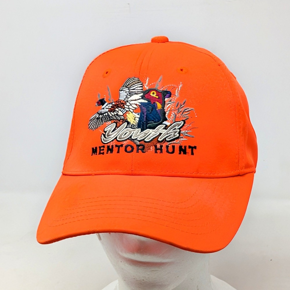 Pheasants Forever Youth Mentor Hunt Blaze Orange Snapback Hat Hunting Cap OSFM